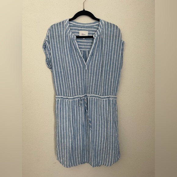 Rails Emma St Germain Stripe Sky blue white stripes Small - Picture 8 of 10